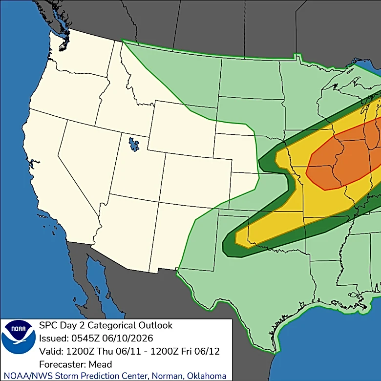 From storms to extreme heat: See US weather maps as World Cup begins