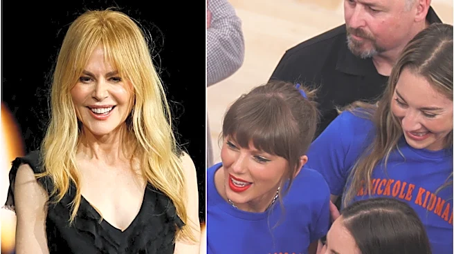 Nicole Kidman reacts to Taylor Swift, Haim's 'Knickole' shirt at Knicks game