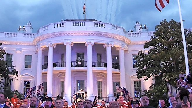 Watch Blue Angels and Thunderbirds soar over the White House lawn