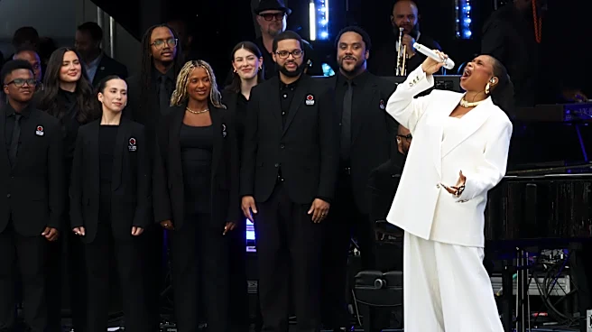 Jennifer Hudson, Christina Aguilera and all the performers at Obama center opening