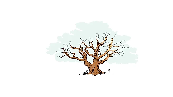 The Major Oak, 1,200 year old tree of Robin Hood fame, is dead in Sherwood Forest