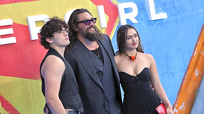 Jason Momoa attends 'Supergirl' London premiere with kids, girlfriend
