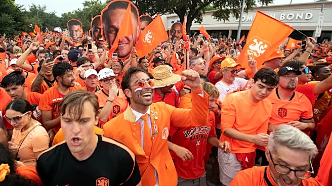 Netherlands World Cup fans invade Houston with famous 'Oranje Walk'