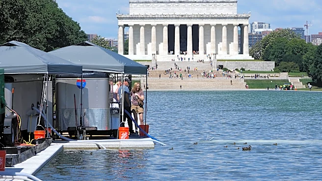 Trump blames peeling paint, algae at Reflecting Pool on vandalism