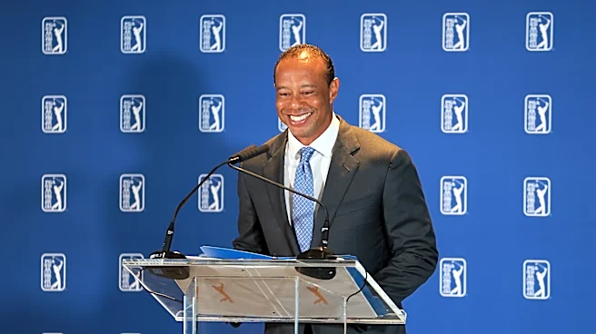 Tiger Woods makes first public appearance since DUI arrest, but focuses on golf