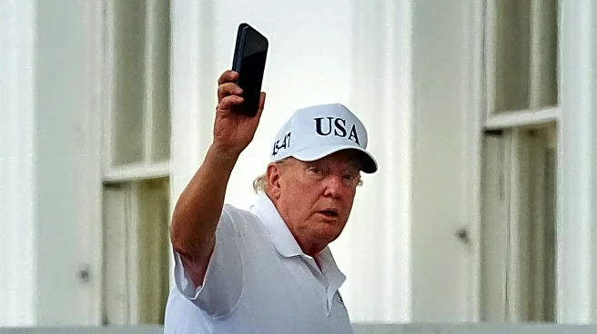 Trump shares AI-generated image of golden eagle mounted on White House