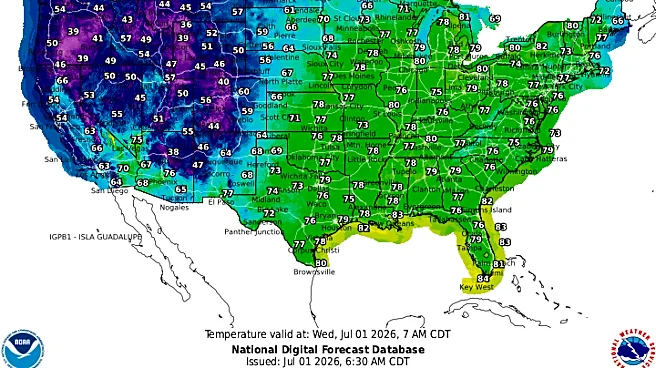 US temps split nearly 90 degrees from hottest to coldest. Where they fell