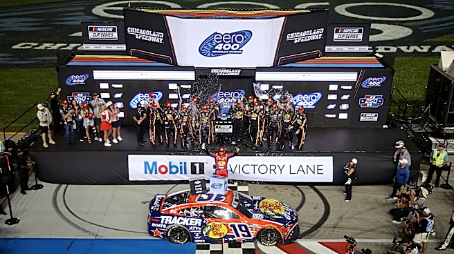 Chase Briscoe leads a Toyota train in NASCAR's return to Chicagoland Speedway
