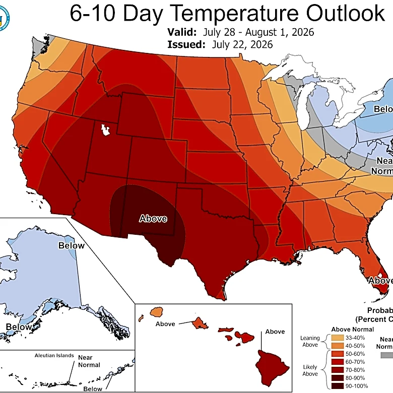 Forecast says this part of the US is getting a break from summer heat