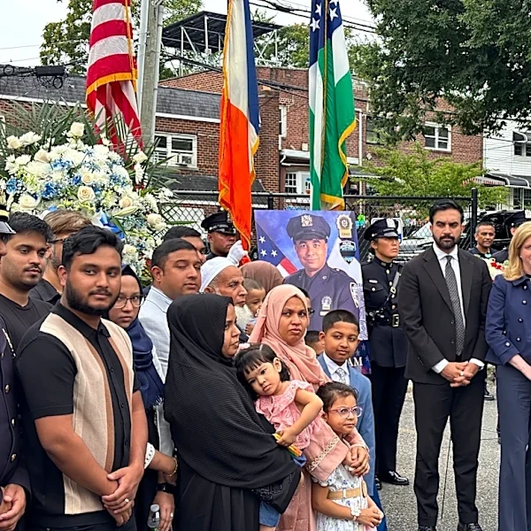 NYPD officer honored one year after death in Manhattan mass shooting