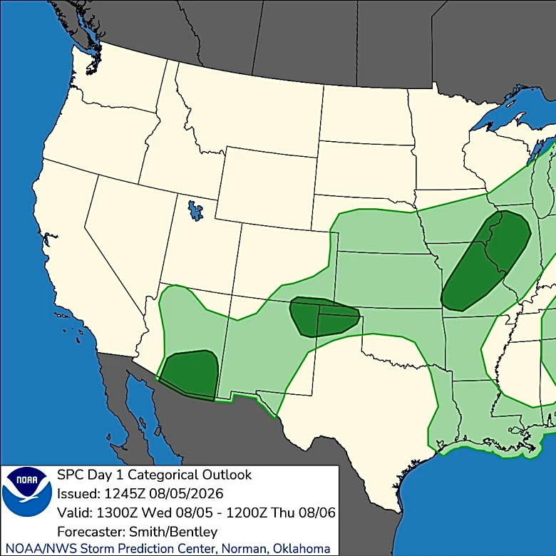 Severe storms threaten Midwest, Plains with 80 mph wind gusts. See maps