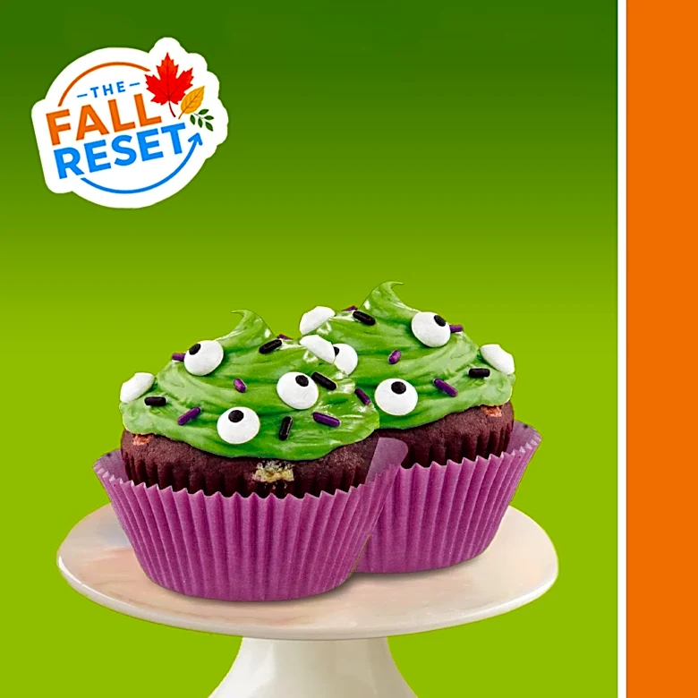I found the easiest Halloween dessert, and it starts with Funfetti