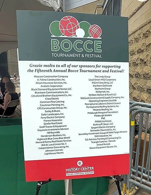 Bocce, Italian food and community spirit fill Acrisure Stadium plaza