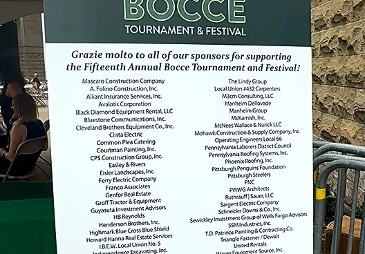 Bocce, Italian food and community spirit fill Acrisure Stadium plaza