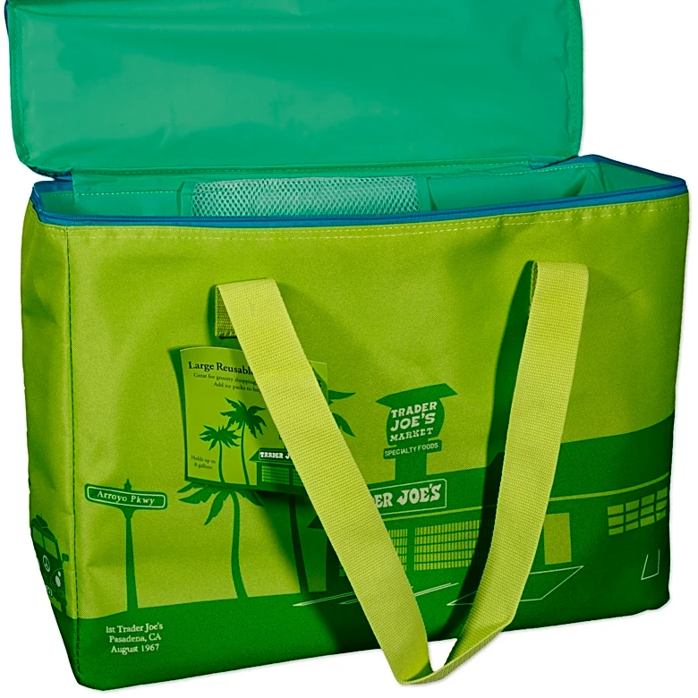 Trader Joe's launches 'lovely, electrifying' lime green insulated bag
