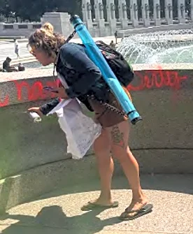 World War II Memorial vandalism suspect arrested, facing felony charges