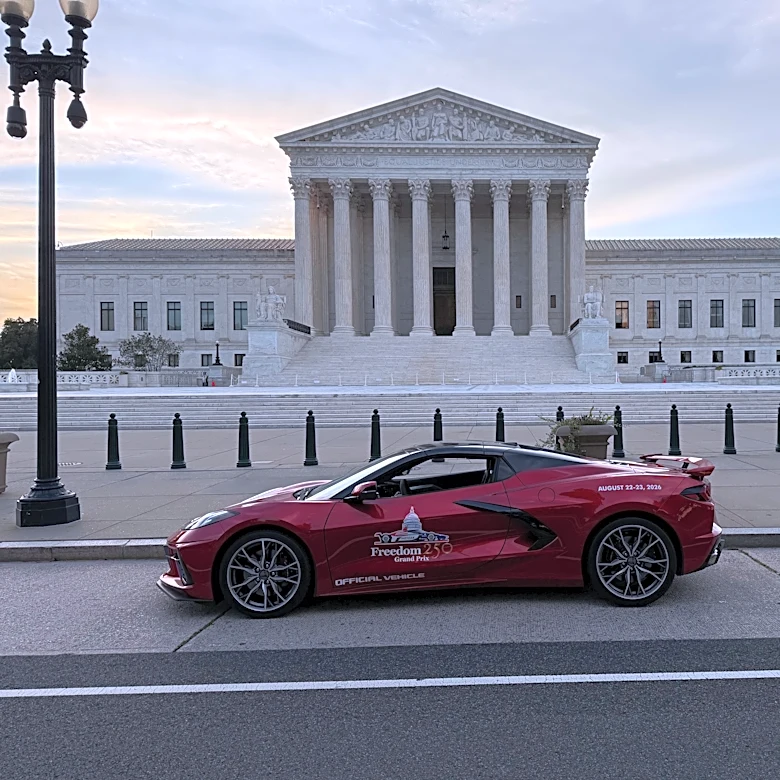 What happens if it rains during the Freedom 250 Grand Prix race in DC?