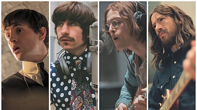Beatles movie cast recreates the iconic 'Abbey Road' in new footage
