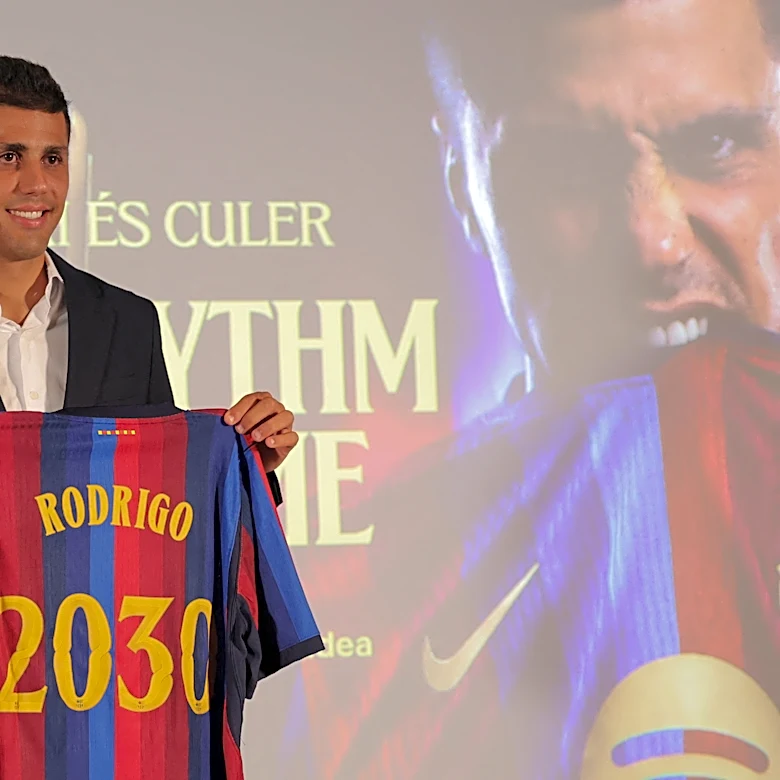 FC Barcelona legend thrilled with Rodri's arrival: 'He's going to help us a ton'