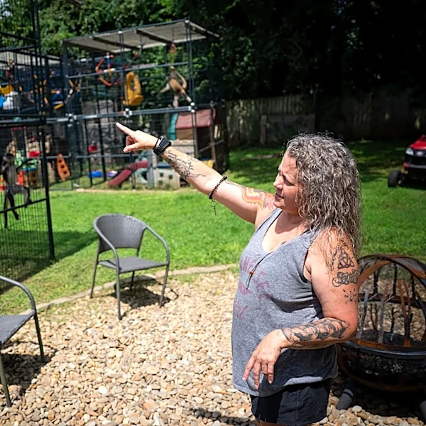 Woman with 30 monkeys fights ordinance that would ban her sanctuary