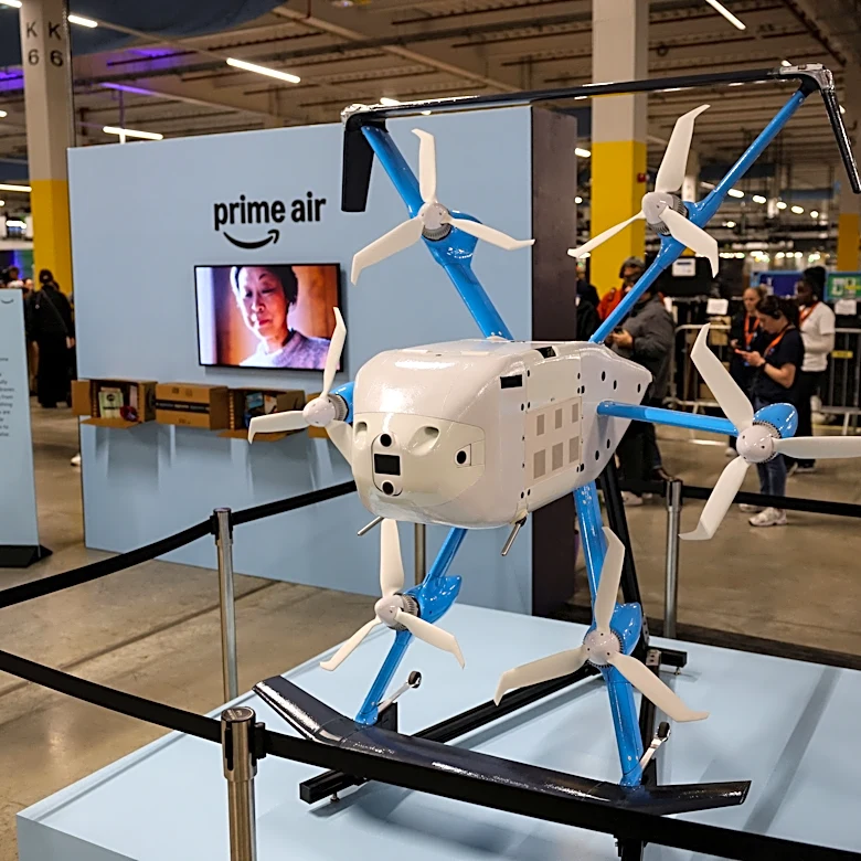 Watch how an Amazon drone delivery in Texas ended up in a pool