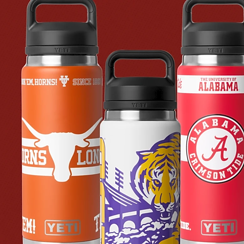 Yeti unveils new college football water bottles and tumblers