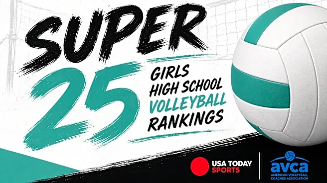 USA TODAY Sports/AVCA Super 25 girls national volleyball rankings, Week 1