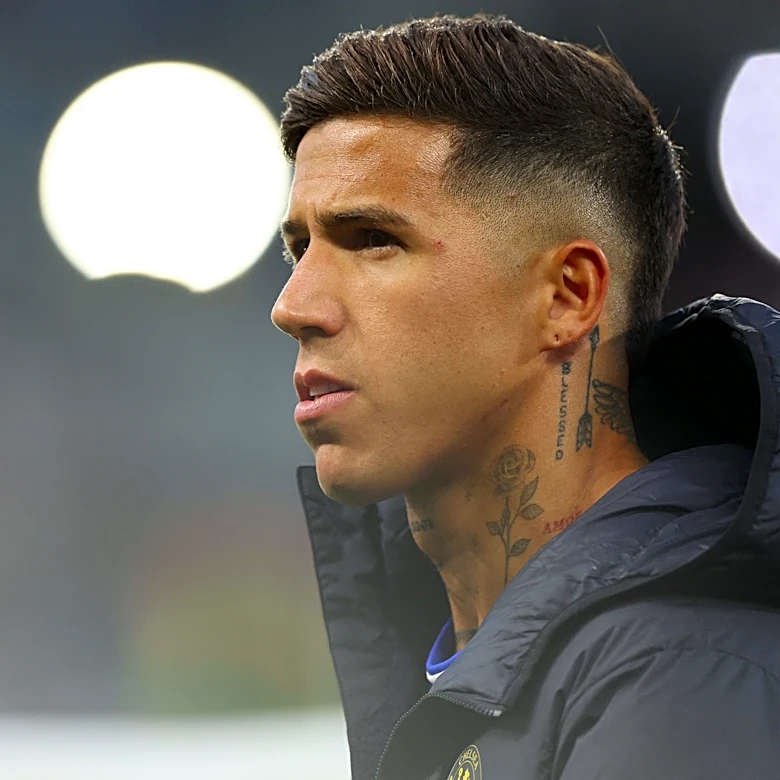 Why is Enzo Fernandez not playing for Chelsea today vs Luton Town?
