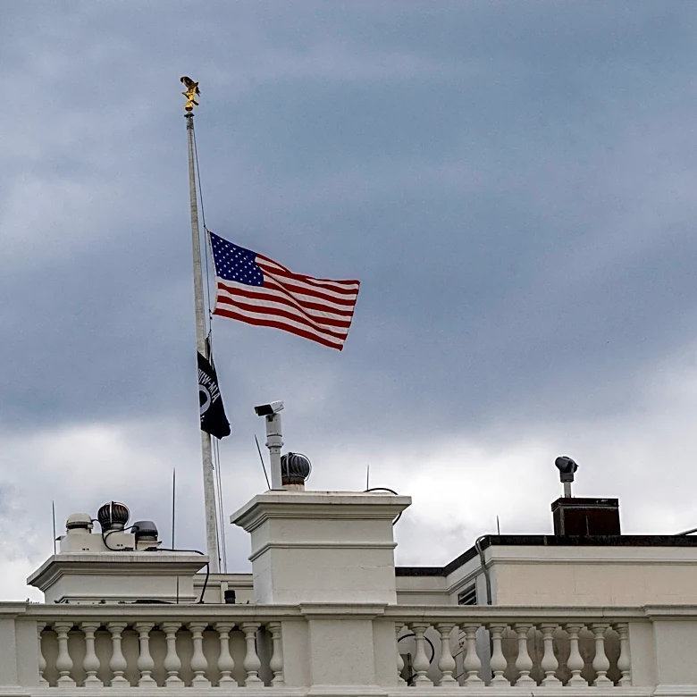 Flags at half-staff for Dolly Parton. They'll be lowered for this long