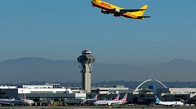 Cargo plane makes fiery landing at Los Angeles International Airport