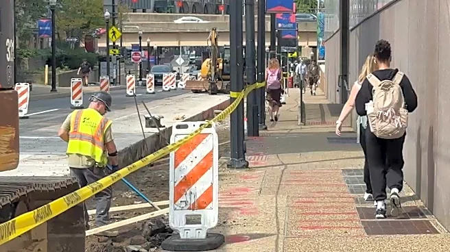 Duquesne students navigate campus amid construction work