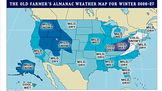 Old Farmer's Almanac 2026 forecasts 'mostly mild' winter