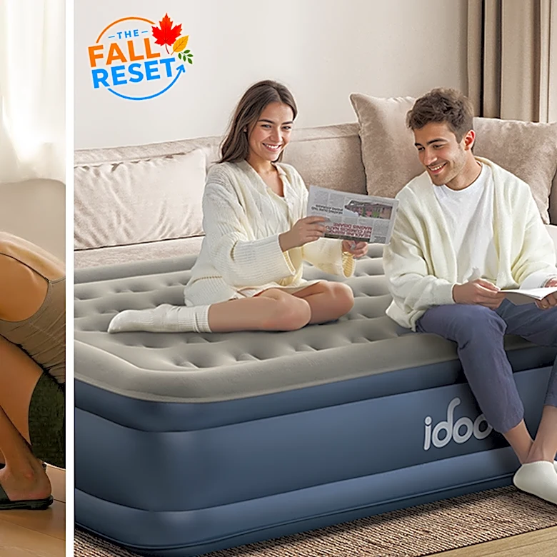 This queen air mattress inflates in 3 minutes and is under $75