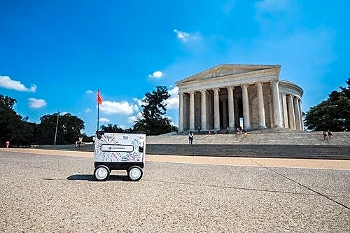 Which robot delivery companies are operating in Washington DC now?