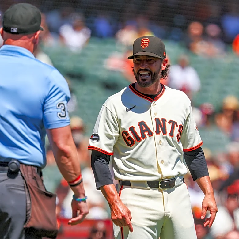 Giants manager Tony Vitello ejected for second time in a week
