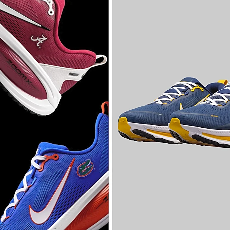 College football is back, shop Nike's team-inspired Vomero 18 running shoes