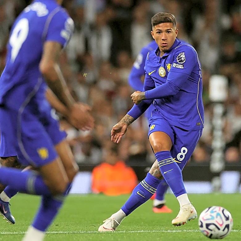 Why is Enzo Fernandez not playing for Chelsea today vs Brighton?
