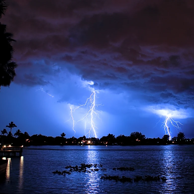 A father of 4 was on a jet ski. He was then struck by lightning