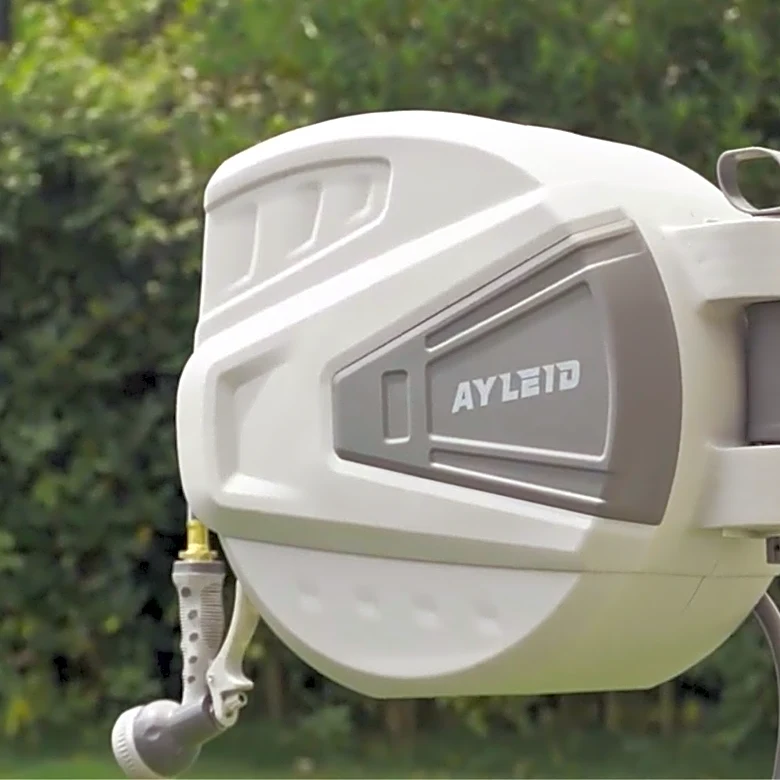 Tired of tangled hoses? I found a retractable hose reel for under $100