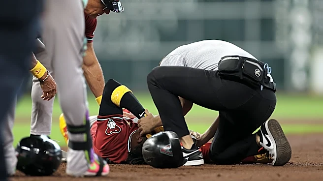Geraldo Perdomo hit in head by line drive, exits with head contusion