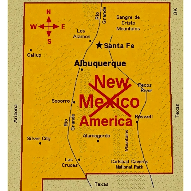 Trump posts map renaming New Mexico to 'New America'