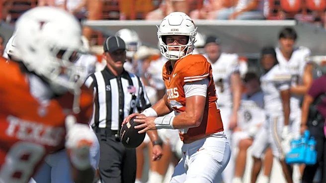 Texas' Arch Manning laughs off fall in tunnel run: 'Good to get the first hit'