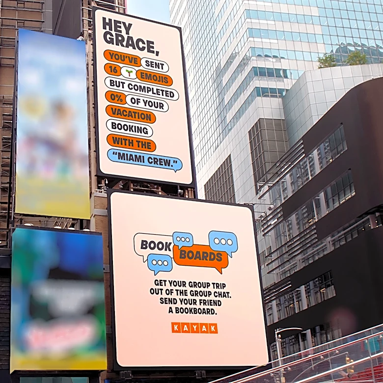 What happened when a traveler put his girlfriend on a billboard
