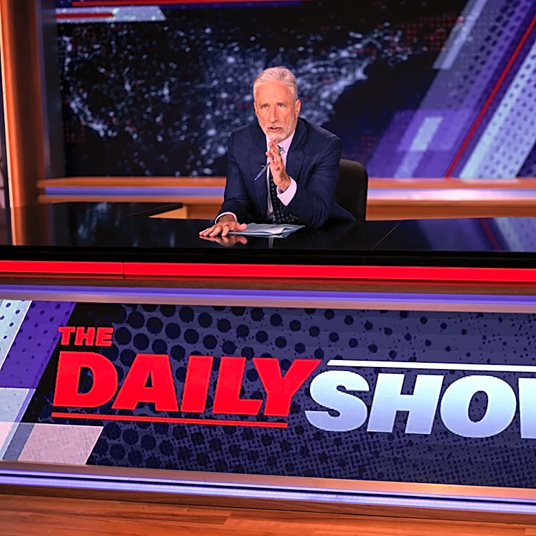 Jon Stewart trolls Trump, Natalie Harp relationship with viral Elizabeth Holmes doc