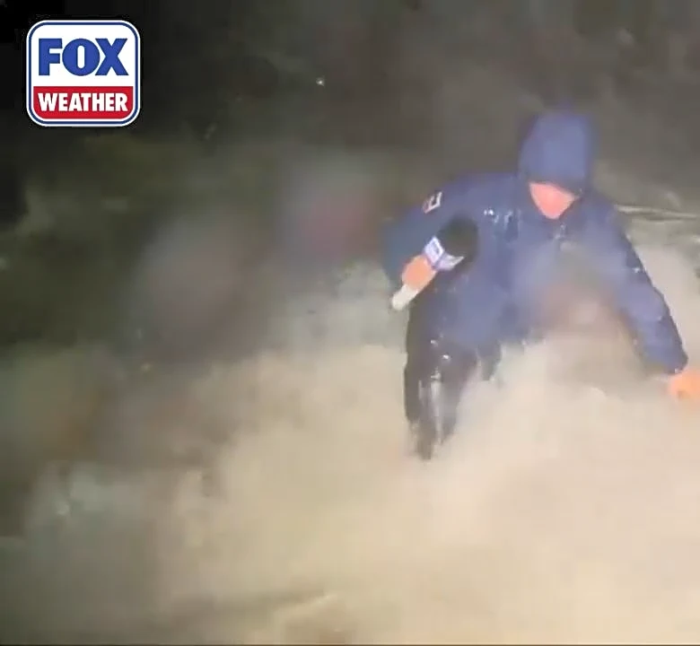 Hurricane Lowell wave topples meteorologist in Hawaii: Video