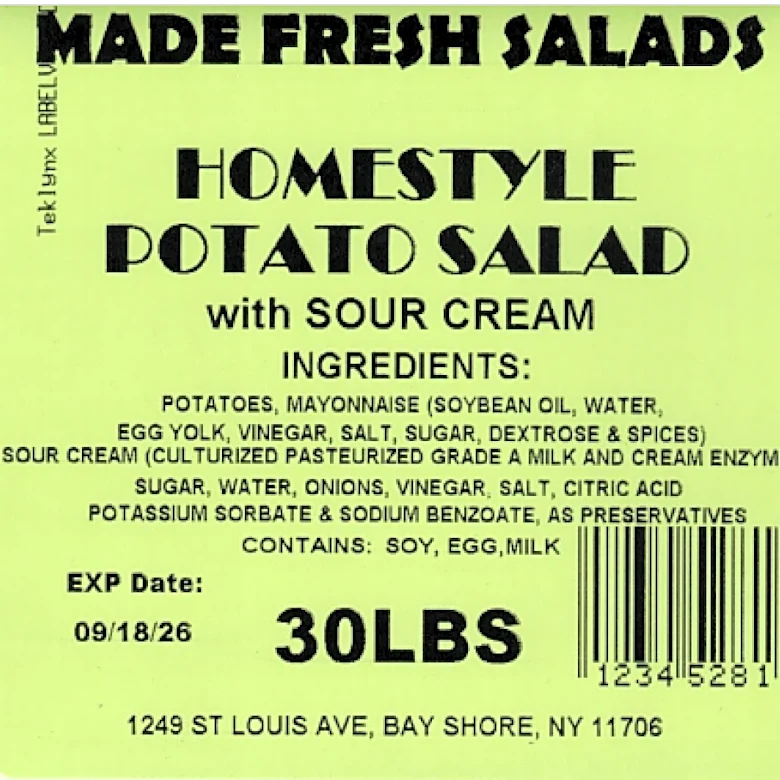 Deli style salads and cream cheese recalled. See where