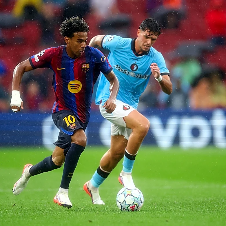 Lamine Yamal breaks a Champions League record set by Kylian Mbappe