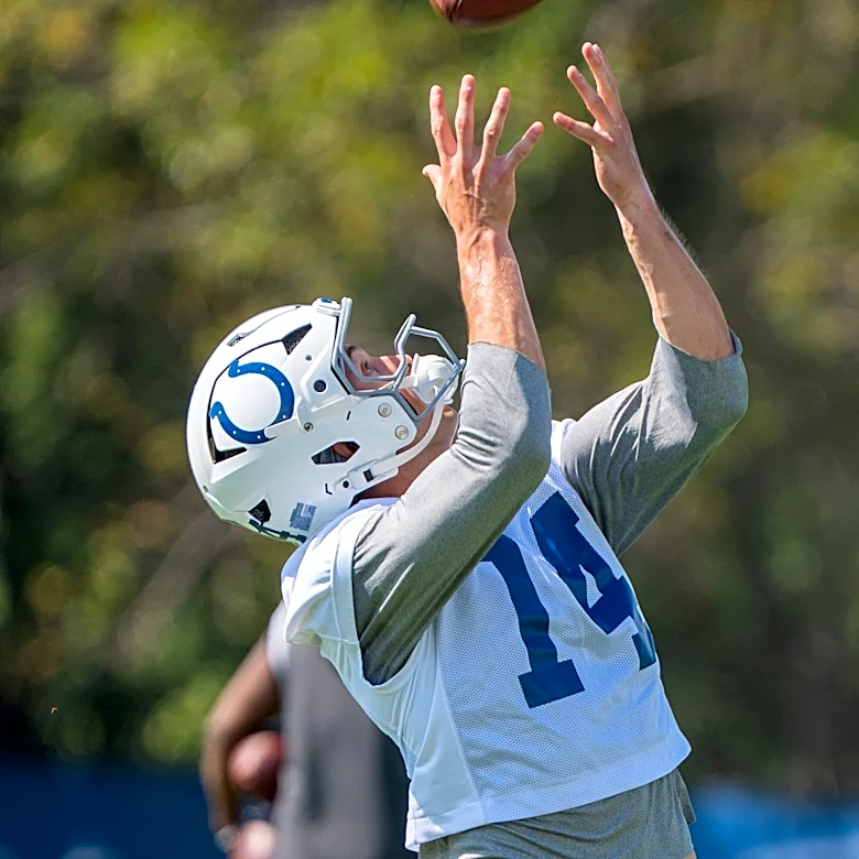 Alec Pierce limited at practice