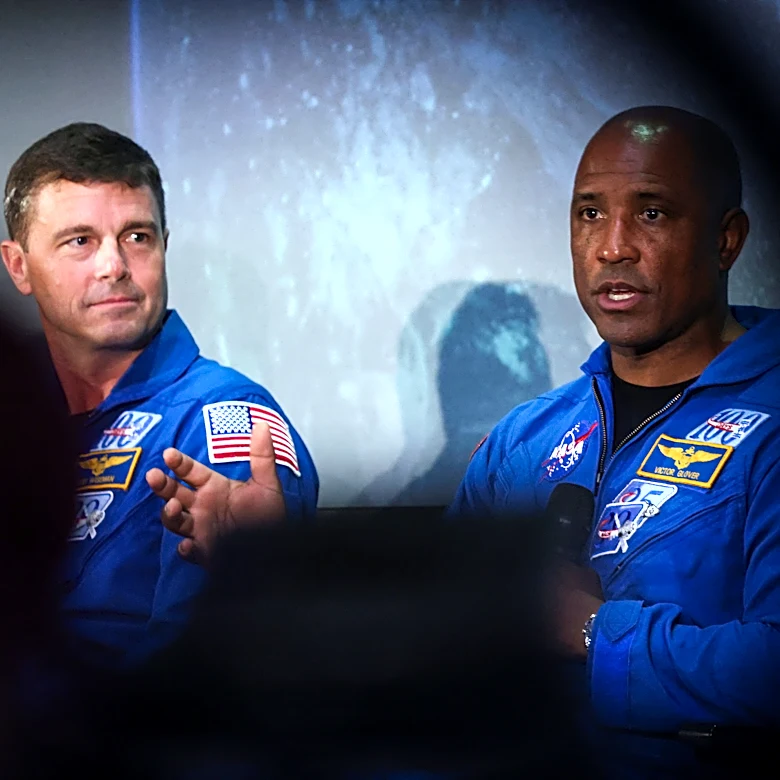 Artemis II astronauts hang up spacesuits after historic moon trip