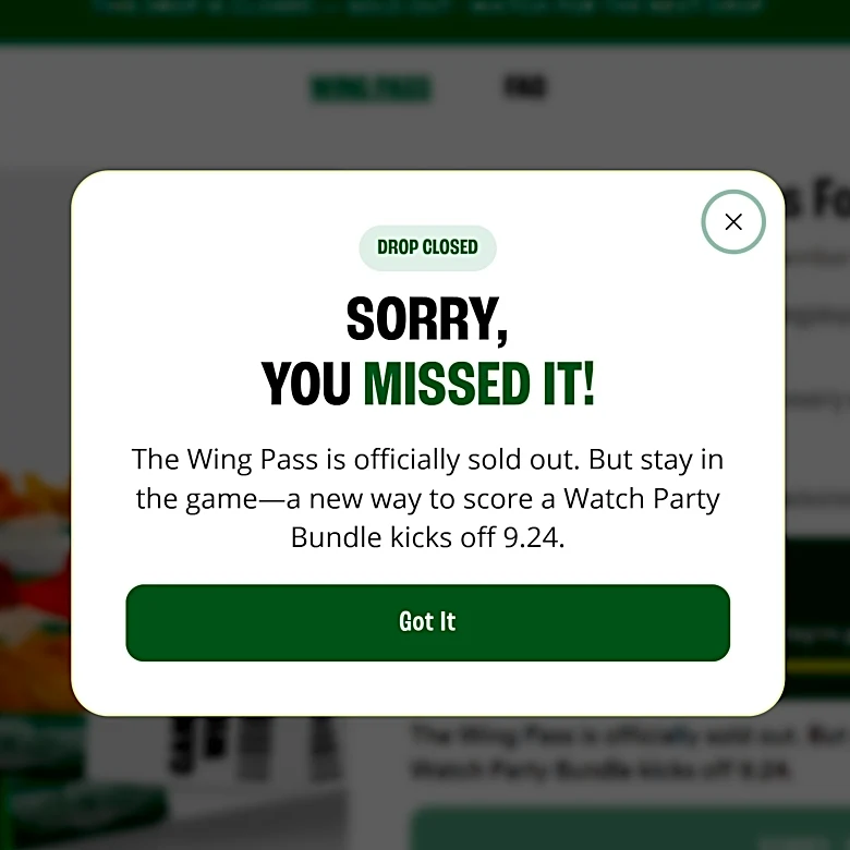 Wingstop sells out of first-ever Wing Pass offering incredible deal